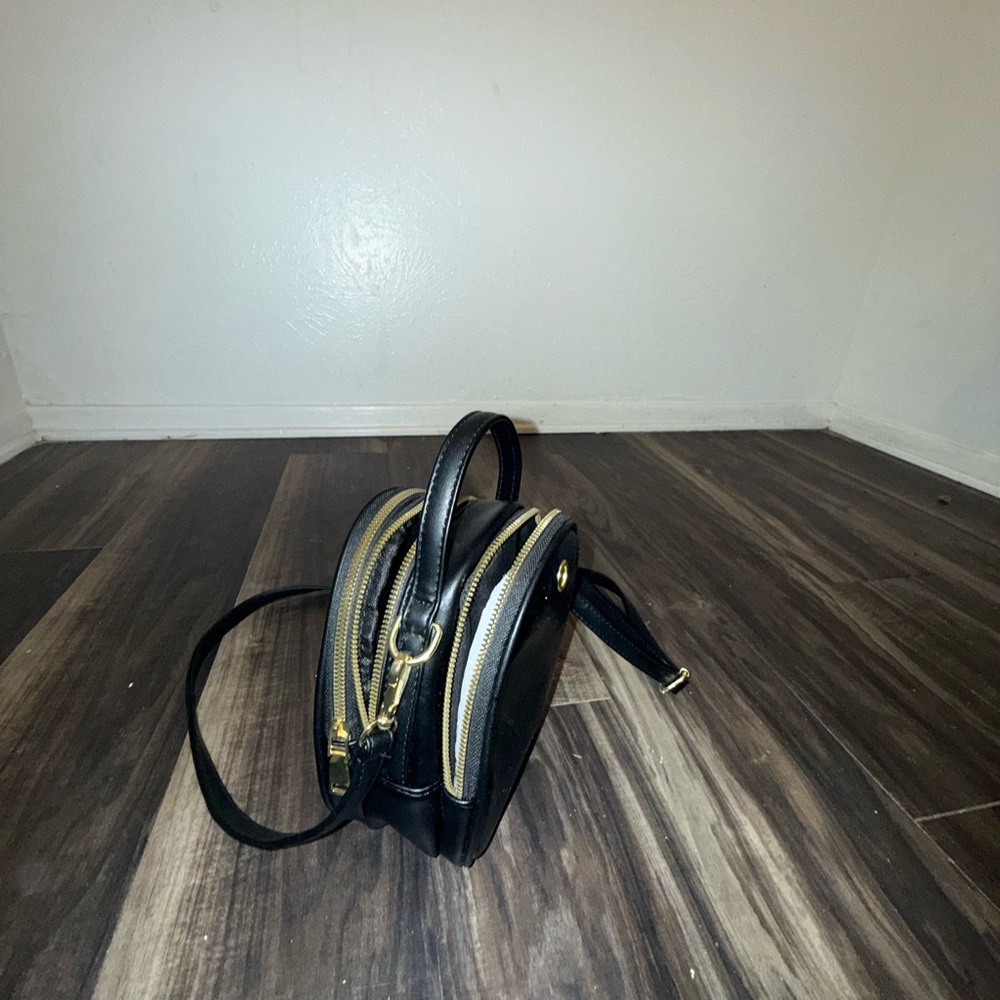 Black and Gold Crossbody Bag